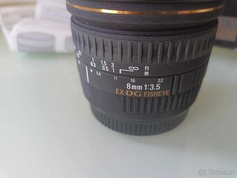 SIGMA 8 mm f/3,5 EX DG Fisheye circular pro Canon - 6