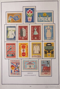 Album zápalkových nálepek 1945 - 1958 č.5 - 6