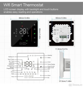 Chytrý WIFI termostat BHT-006 series - 6