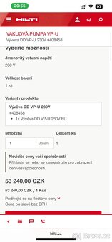 HILTI VP-U vakuová pumpa k jádrovému vrtání - 6