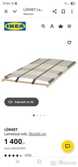 Prodám postel Ikea Släkt - 6