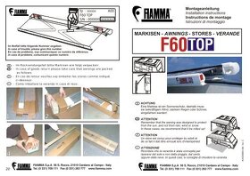 Nová markýza Fiamma F60 TOP délka 3,5m - 6
