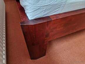 Manželská postel 180 x 200 masivní dřevo - 6