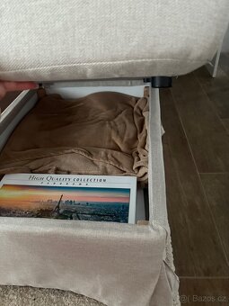 Zelená sedačka, lenoška a nový povlak IKEA - 6