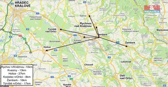Pronájem bytu 3+kk v rodinném domě ve Vamberku;ul. Janáčkova - 6
