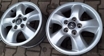Alu kola Hyundai Santa Fe 16" originál, 5x114,3-velmi dobrý - 6