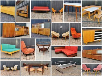 Retro nábytek z 20-70 let. - 6