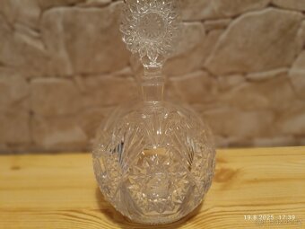 Prodám BROUŠENOU KŘIŠŤÁL. KARAFU NA ALKOHOL - 6