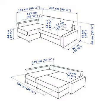 Rozkládací pohovka IKEA Friheten - 6