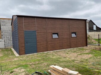 PLECHOVÁ MONTOVANÁ HALA 6x8M, SERVI, SKLAD, VÝROBA - 6