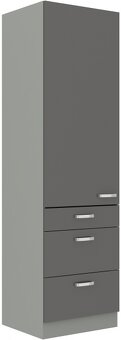 Kuchyňská potravinová skříň Grey 60 DKS-210 3S 1F - 6