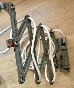 Stará lampa nůžková polohovací FUNKČNÍ Industriální - 6