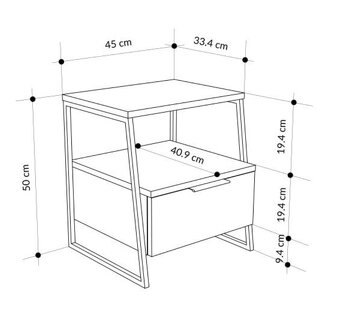 Noční stolek Houseland - 6