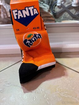 PONOŽKY 3 PÁRY FANTA/SPRITE N.O.V.É. - 6