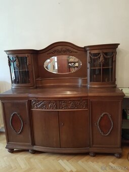 historická jídelna z roku 1928 - kompletní + stůl, 6 židlí - 6