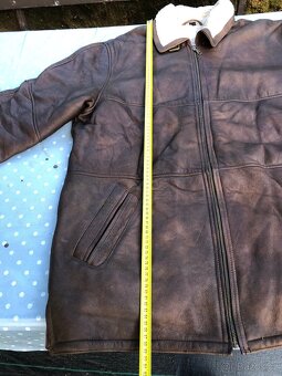 Army Letecká kožená bunda s kožíškem - 6