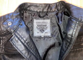 Krásná kožená chlapecká bunda vel. 152 - 6