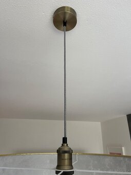 Závěsné svítidlo VISERBELLA EGLO - zlatá + žárovka 3000K - 6