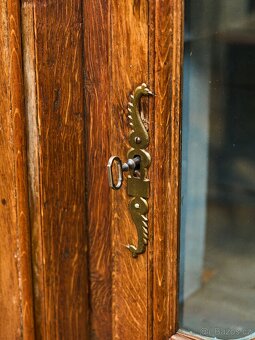 Vyřezávaná lutyšská dubová knihovna z 19. století - 6