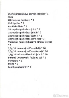 Sada balónků na oslavu narozenin - 6