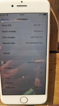 IPhone 8 zlatý 256GB perfektní stav, stále na prodej - 6