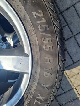 ALU KOLA DEZENT 7jX16h2 et15 + LETNÍ PNEU 215/55r16 - 6