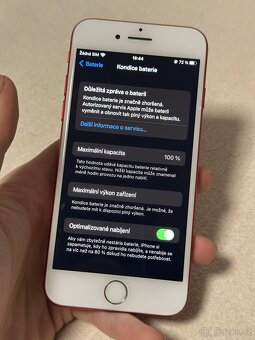 iPhone 7 256GB Red 100% baterie - 6