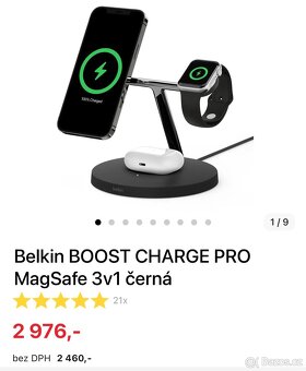 Belkin Boost Charge PRO 3-in-1 Wireless Charger with MagSafe - 6