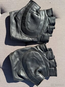 Kožené motorkářské rukavice. - 6