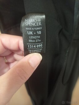 Černé šaty Marks & Spencer vel. S (UK 10) - top stav - 6