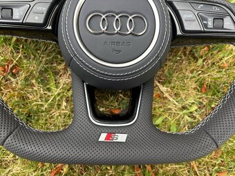 AUDI VOLANT ZKOSENY SPORTOVY + PADLA + AIRBAG - 6