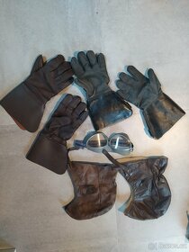 Kožené oblečení na motoveterána z 50. let - 6