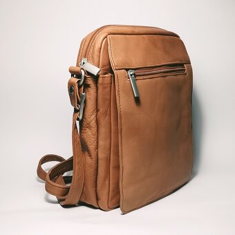 Stylová dámská crossbody kabelka - světle hnědá - 6