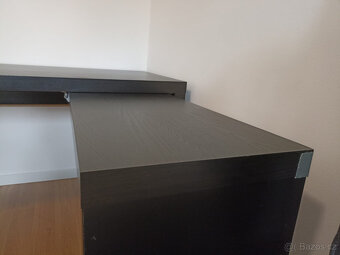 MALM psací stůl (černý) - 6