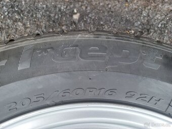 Prodám sadu Orig ALU kol Audi 205/60R16 zimní - 6