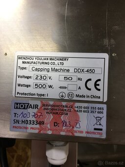 STOLNÍ AUTOMATICKÁ VÍČKOVAČKA DDX-450 - 6