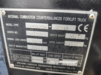 Pronájem vysokozdvižného vozíku HC DIESEL - 6