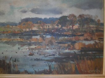 Obraz Rašeliniště sig. Karel Stehlík 1912- 1985 - 6