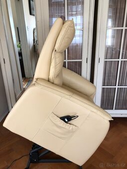 PRODÁM NOVÉ KOŽENÉ POLOHOVACÍ KŘESLO - 6