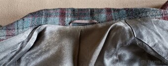 Dámské nadčasové retro sako kárované teplé - 6