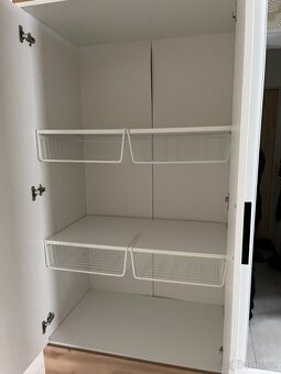 Šatní skříň se zrcadlem a zásuvkami Rasant, bílá/dub - 6