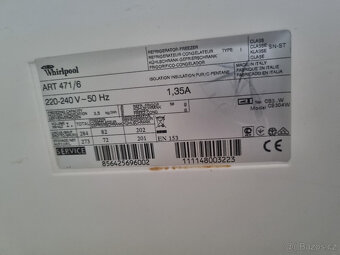 Darují za odvoz  vestavnou ledničku Whirpool - 6