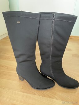 Dámské černé kozačky pod kolena - 6