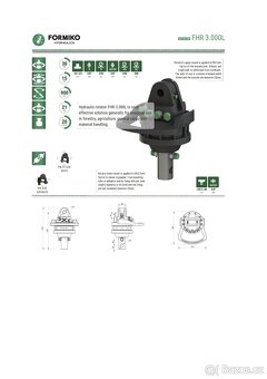 hydraulický rotátor FORMIKO 3t - doprava po ČR zdarma - 6