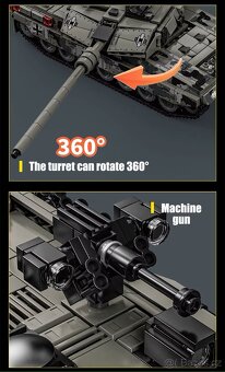 Stavebnice tank Leopard 2A7, kompatibilní s LEGO - 6