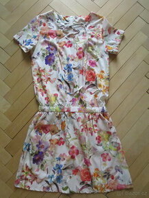 Dámské letní květované šaty s kapsami - 6