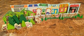 drevena autodraha s prislusenstvim - 6