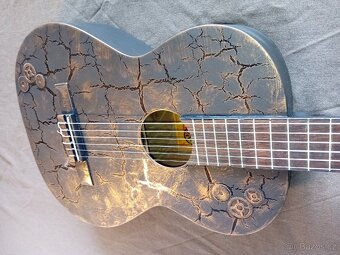 STEAMPUNKOVÁ ŠPANĚLSKÁ KYTARA - Japenec značky Shero guitars - 6