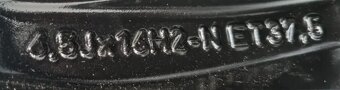 16"NEJET ČERNÉ ALU DISKY 4x108 FORD FIESTA-7+ČIDLA - 6