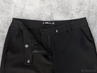 Dámské černé široké formální/plesové kalhoty vel. M - 6